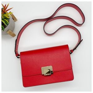 CAMELIA ROMA Saffiano Leather Crossbody Bag